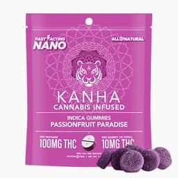 KANHA | NANO | Passionfruit Paradise | Indica | 100mg THC | 20-pack