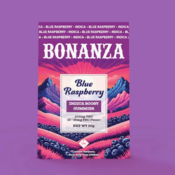 Boosted Gummies Blue Rasberry Indica