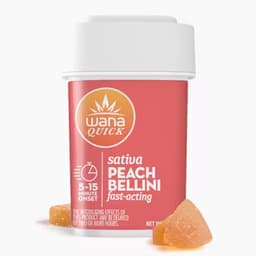 Wana Edibles Peach Bellini - Sativa [10 pack]