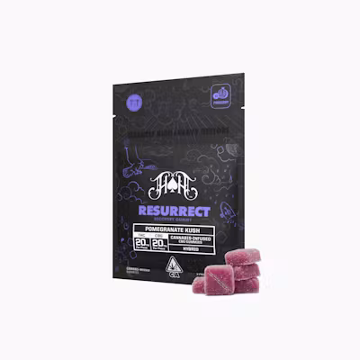 Pomegranate Kush | Hybrid - Resurrect RCS CBG Recovery Gummy Pomegranate Kush | Hybrid - Resurrect RCS CBG Recovery Gummy