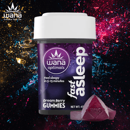 Fast Asleep - Dream Berry (10mg CBD/2mg CBG/2mg CBN/2mg THC) Wana Brands Fast Asleep - Dream Berry (10mg CBD/2mg CBG/2mg CBN/2mg THC) Wana Brands