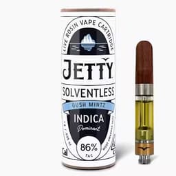 Jetty Extracts Gush Mintz OCal Solventless Cartridge 1g Jetty Extracts Gush Mintz OCal Solventless Cartridge 1g