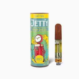 Jetty Extracts Sour Diesel High THC Cartridge 1g Jetty Extracts Sour Diesel High THC Cartridge 1g