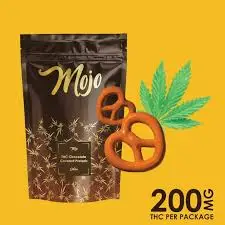 Mojo Chocolates - Chocolate Covered Pretzels (Sativa) - 200mg Mojo Chocolates - Chocolate Covered Pretzels (Sativa) - 200mg