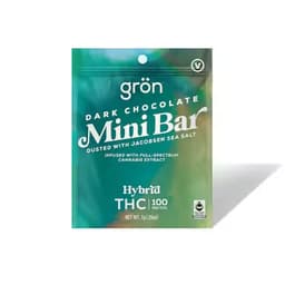 Gron | 100mg | Edibles | Chocolates | Dark Chocolate Mini Bar Gron | 100mg | Edibles | Chocolates | Dark Chocolate Mini Bar