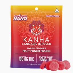 KANHA | NANO | Fruit Punch Fusion | Hybrid | 100mg THC | 10-pack KANHA | NANO | Fruit Punch Fusion | Hybrid | 100mg THC | 10-pack
