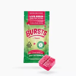BURSTS Juicy Watermelon (Hybrid) - 100MG Live Resin Infused Edibles BURSTS Juicy Watermelon (Hybrid) - 100MG Live Resin Infused Edibles