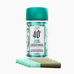 BLUE BURST - .5G 40's Infused Preroll 5 Pack BLUE BURST - .5G 40's Infused Preroll 5 Pack