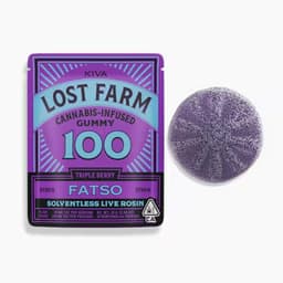 Lost Farm 100mg 1pk Triple Berry x Fatso Live Rosin Gummy Lost Farm 100mg 1pk Triple Berry x Fatso Live Rosin Gummy