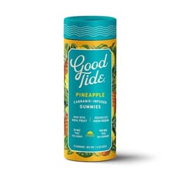 Pineapple Single-Strain Hash Rosin Gummies | Uplifting | 100mg Good Tide Pineapple Single-Strain Hash Rosin Gummies | Uplifting | 100mg Good Tide