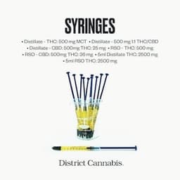 District Cannabis RSO Syringe - 2500mg CBD District Cannabis RSO Syringe - 2500mg CBD