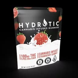 Hydrotic - Strawberry and Cream 100mg Gummies Hydrotic - Strawberry and Cream 100mg Gummies