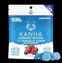 TRANQUILITY SLEEP 1:1:1 (CBD:CBN:THC) BLUE RASPBERRY GUMMIES - 10 PACK TRANQUILITY SLEEP 1:1:1 (CBD:CBN:THC) BLUE RASPBERRY GUMMIES - 10 PACK