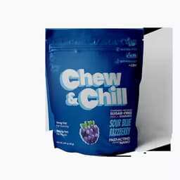 Chew & Chill Gummies 100 MG Sour Blue Razzberry Chew & Chill Gummies 100 MG Sour Blue Razzberry