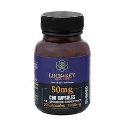 Full Spectrum 50mg Capsules 30 Count | Lock & Key Remedies | CBD Full Spectrum 50mg Capsules 30 Count | Lock & Key Remedies | CBD