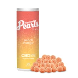 PEARLS BY GRON PEACH MANGO (H) CHEW - 30MG CBD X 25 PEARLS BY GRON PEACH MANGO (H) CHEW - 30MG CBD X 25