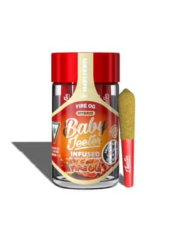 BABY JEETER FIRE OG INFUSED PREROLL 5-PACK | 2.5g BABY JEETER FIRE OG INFUSED PREROLL 5-PACK | 2.5g