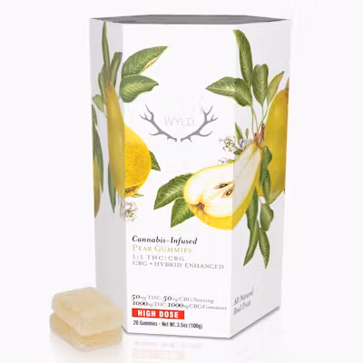 Pear 1:1 CBG + Hybrid Enhanced Gummies | 1000mg Pear 1:1 CBG + Hybrid Enhanced Gummies | 1000mg