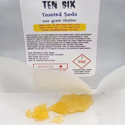 Ten Six Shatter - Toasted Soda Ten Six Shatter - Toasted Soda