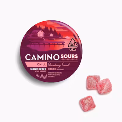Camino Sours Strawberry Sunset 'Chill' Gummies Camino Sours Strawberry Sunset 'Chill' Gummies
