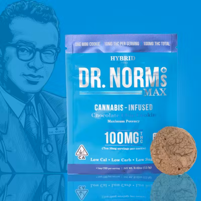 Dr. Norm's Chocolate Chip 100mg MAX Cookie - HYBRID Dr. Norm's Chocolate Chip 100mg MAX Cookie - HYBRID