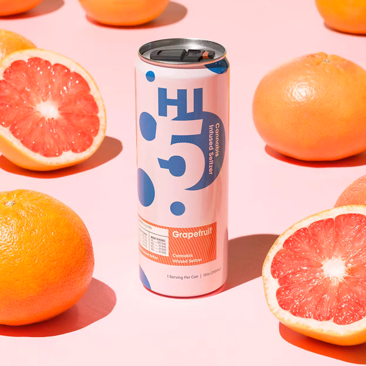 Grapefruit Infused Seltzer 5mg - Single Can Grapefruit Infused Seltzer 5mg - Single Can