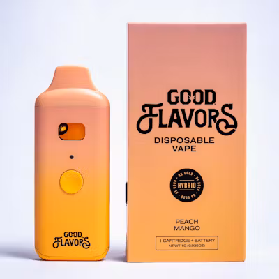 Peach Mango Disposable 1g Vape Cart By Good Peach Mango Disposable 1g Vape Cart By Good