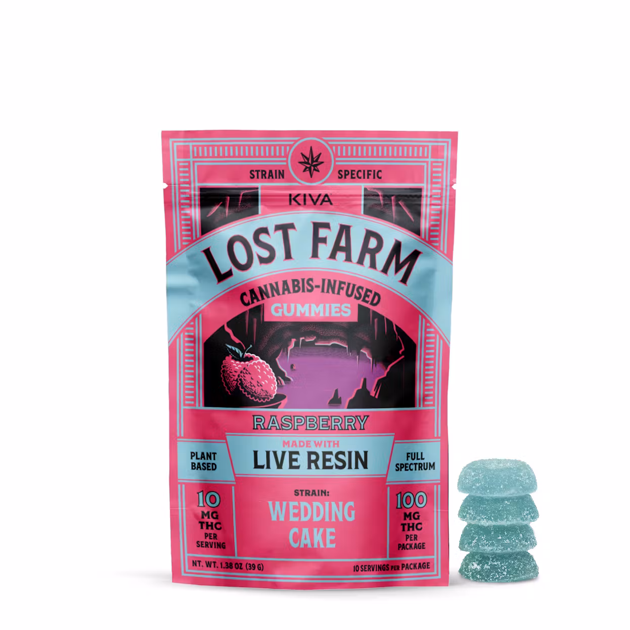 Raspberry x Wedding Cake 10mg gummy - 10 pack Raspberry x Wedding Cake 10mg gummy - 10 pack