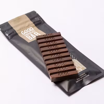 Sativa Mint Dark Chocolate Bar By Good Cannabis Sativa Mint Dark Chocolate Bar By Good Cannabis