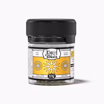 Tarot Tokes THE SUN - Lilac Diesel (Eighth) Tarot Tokes THE SUN - Lilac Diesel (Eighth)