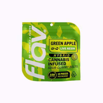 Flav Live Resin Green Apple Belt - 100mg Flav Live Resin Green Apple Belt - 100mg