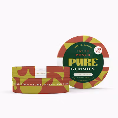 Pure Gummies Fruit Punch Sativa 100mg Pure Gummies Fruit Punch Sativa 100mg