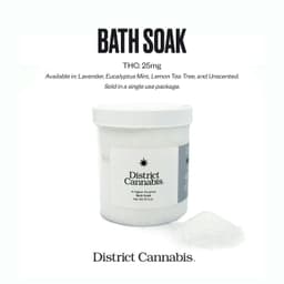 DISTRICT CANNABIS 100MG BATH SALTS - EUCALYPTUS MINT DISTRICT CANNABIS 100MG BATH SALTS - EUCALYPTUS MINT