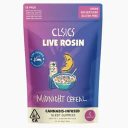 CBN Midnight Cereal - 10Pk GUMMIES LIVE ROSIN INFUSED CBN Midnight Cereal - 10Pk GUMMIES LIVE ROSIN INFUSED