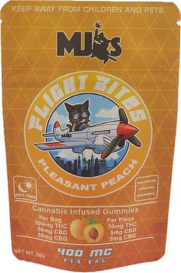 MJ’S FLIGHT BITES (800MG) PLEASANT PEACH MJ’S FLIGHT BITES (800MG) PLEASANT PEACH