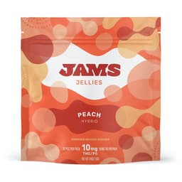 JAMS l Peach Jellies 10pk l 100mg JAMS l Peach Jellies 10pk l 100mg
