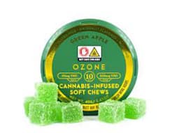 Ozone l Green Apple Soft Chews 10pk l 100mg Ozone l Green Apple Soft Chews 10pk l 100mg