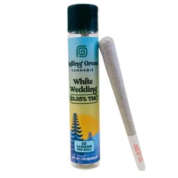 ROLLING GREEN White Wedding 1g Preroll ROLLING GREEN White Wedding 1g Preroll