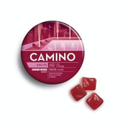 CAMINO - EXCITE WILD CHERRY GUMMIES - 20PK - 100MG CAMINO - EXCITE WILD CHERRY GUMMIES - 20PK - 100MG